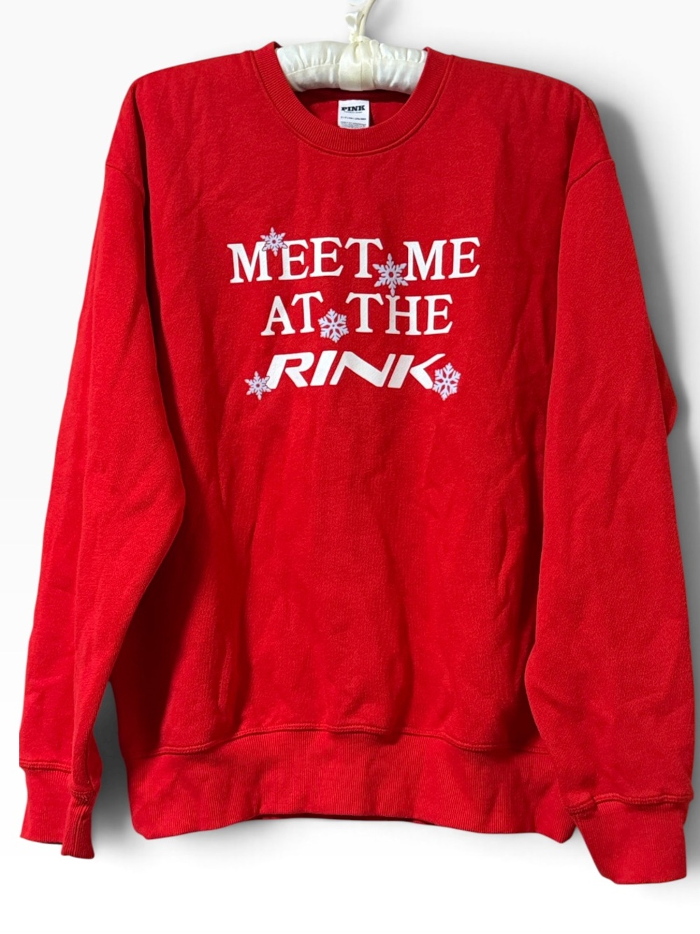 PINK Victoria’s Secret Ivy Fleece Crew Sweatshirt Size Small